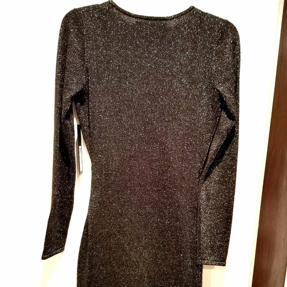 NWT Andrew Marc New York Black Gold Dress size S - Picture 4 of 8